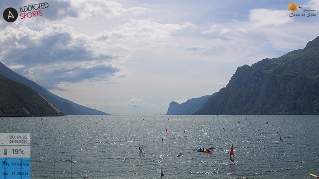 Garda See Blick von Torbole in richtung Süden