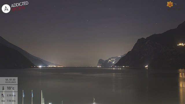 Garda See Blick von Torbole in richtung Sden